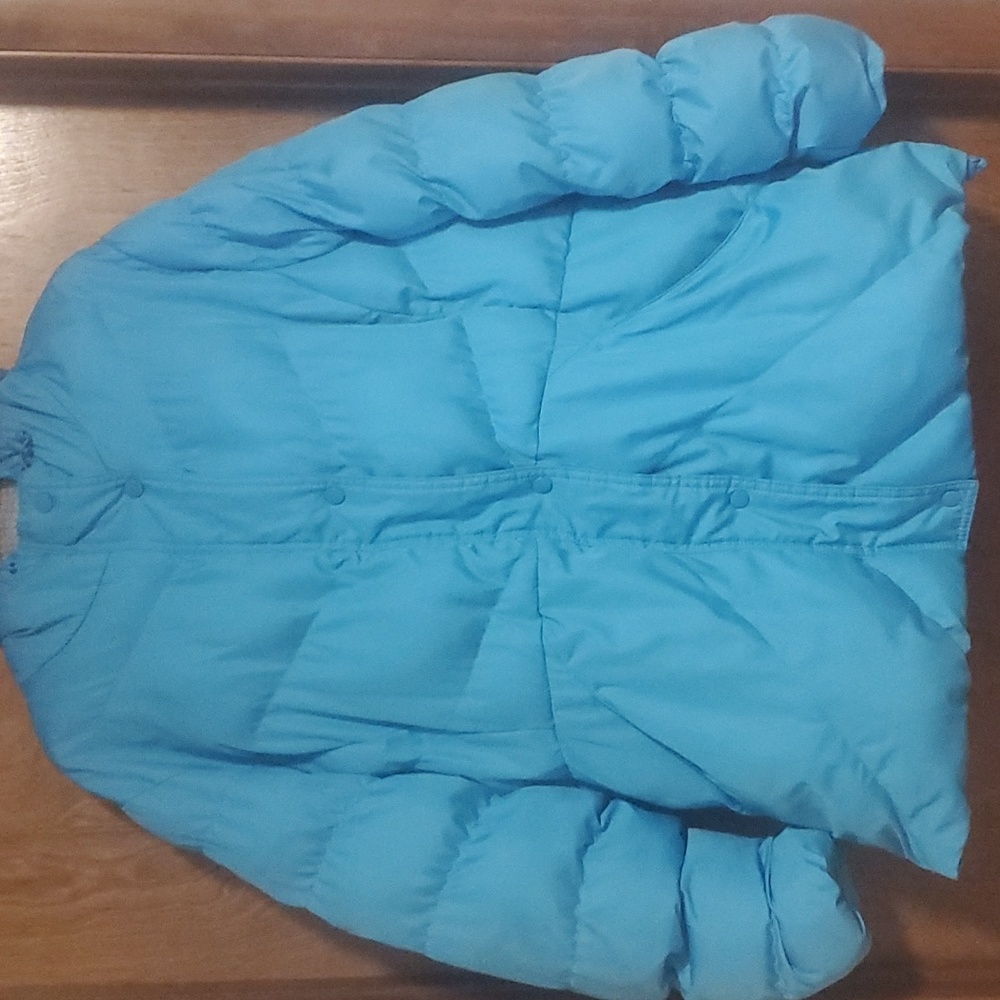 Faded Glory Turquoise Hooded Puffy Jacket 2X